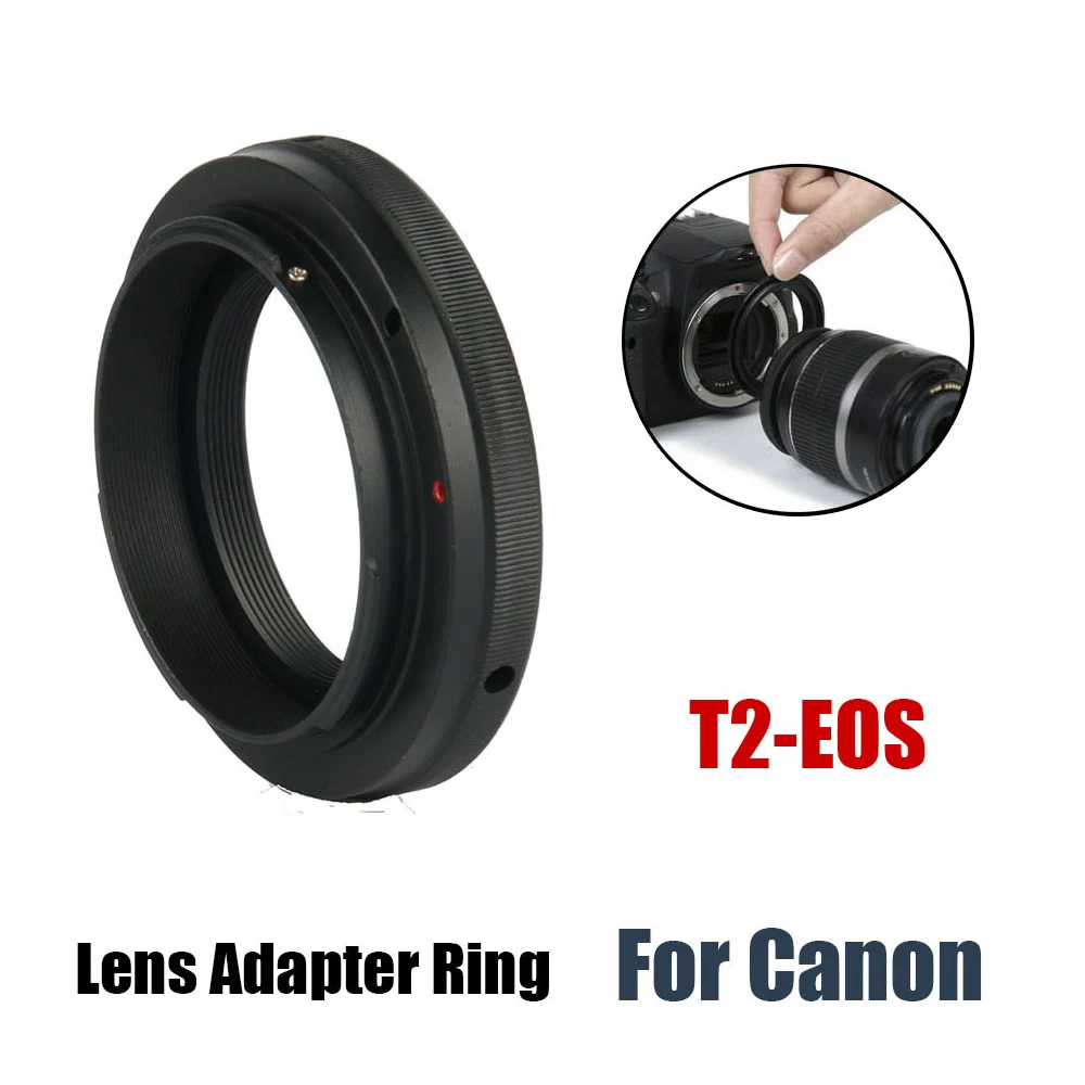 Кольцо адаптера объектива T2 для Canon EOS T2-EOS 1300D 1200D 800D 760D 750D 700D 650D 100D 80D 77D 70D 60D 7D 6D 5Ds 5D2 IV DSLR