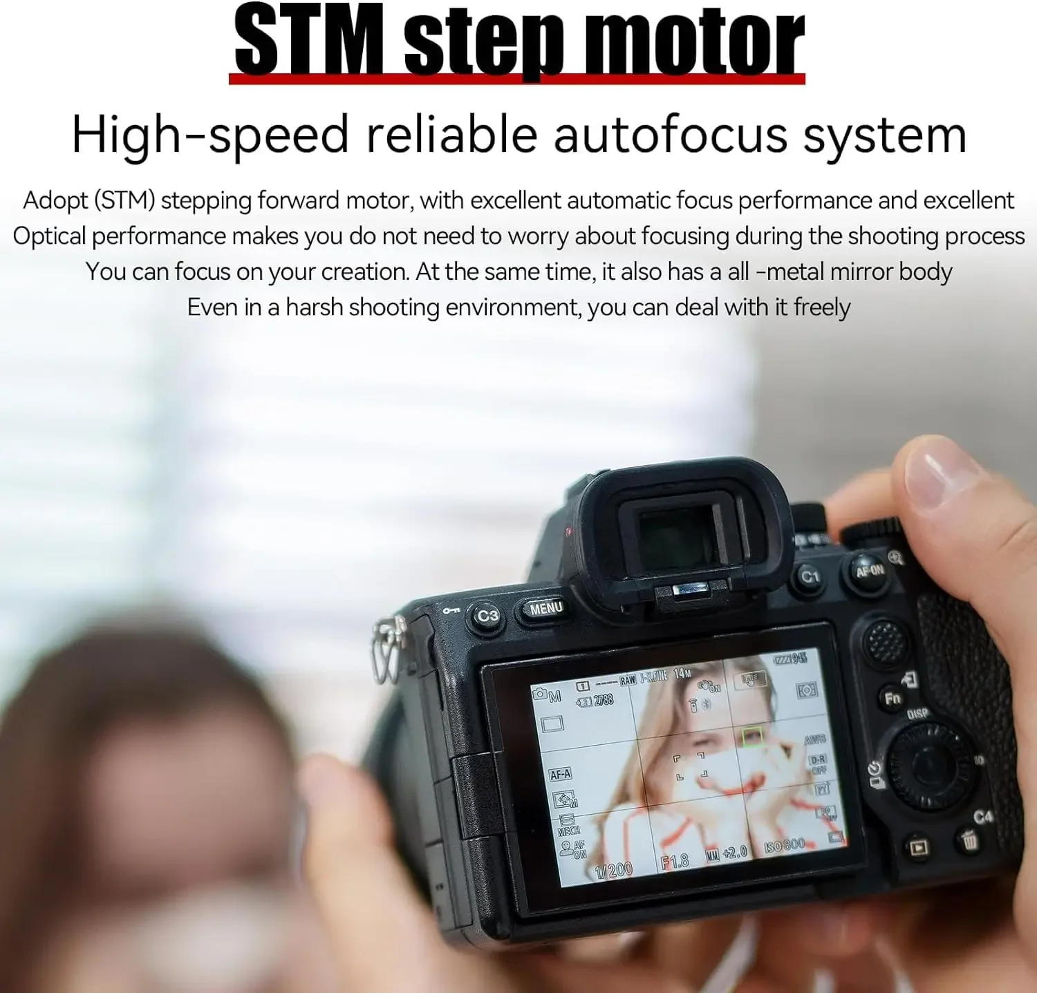 Объектив камеры 7artisans 50 мм F1.8 STM с автофокусом полнокадровый