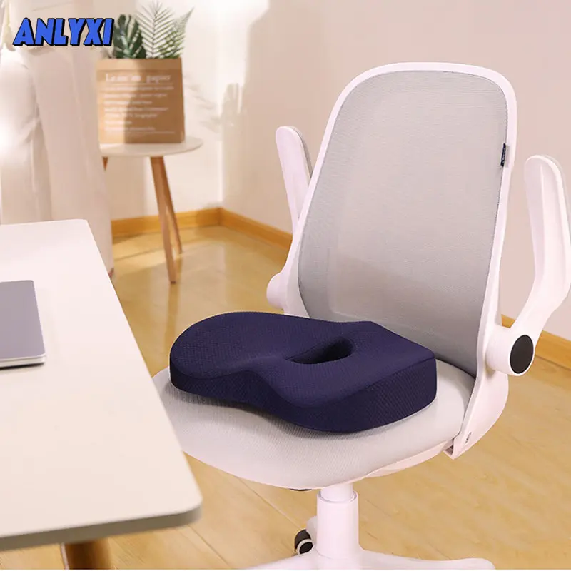 

Office Chair Cushion Long-sitting Winter Memory Foam Pillow Cushion Chair Cushion Protection Hip Butt Hemorrhoids Seat Cushion