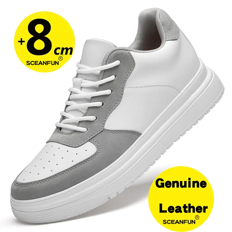 Кроссовки Подъемные мужские стельки из натуральной кожи для отдыха и спорта