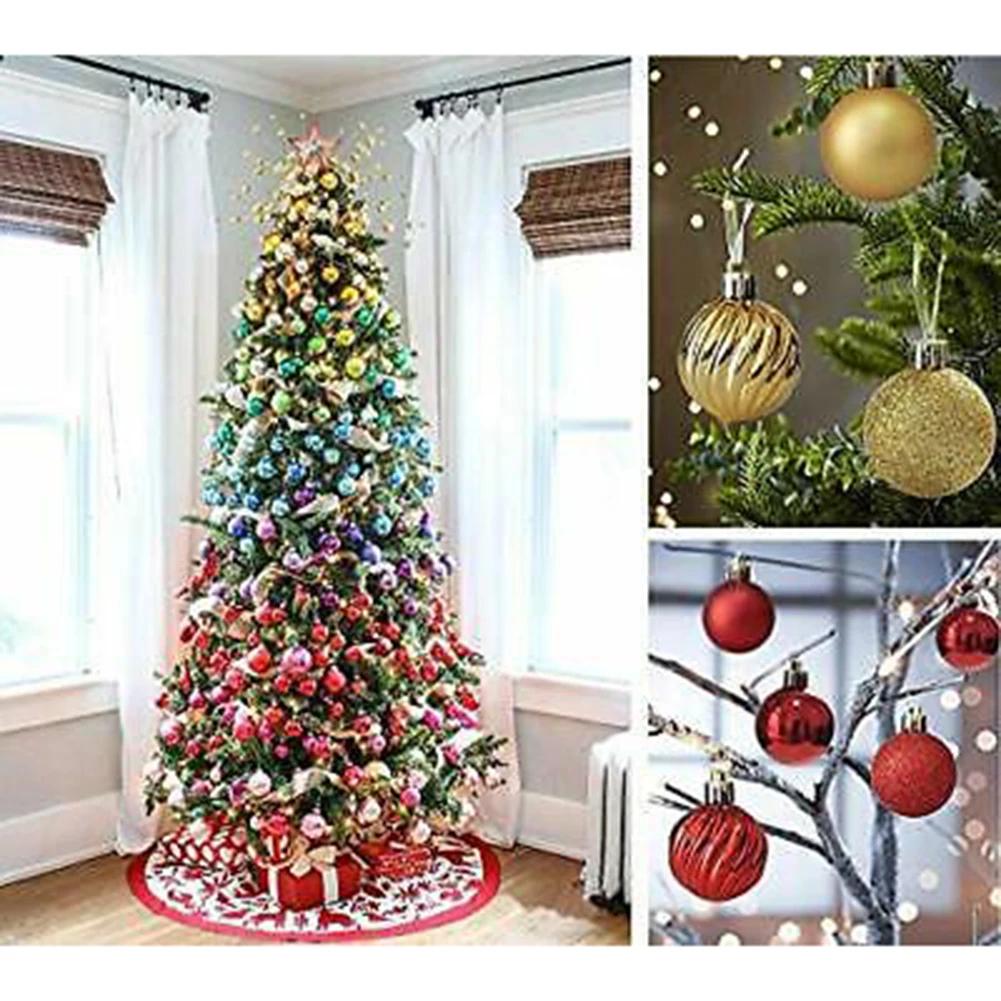 Christmas Baubles Xmas Tree Decoration Christmas Baubles Ornament Pendant Plastic 1.57\\\\\\\
