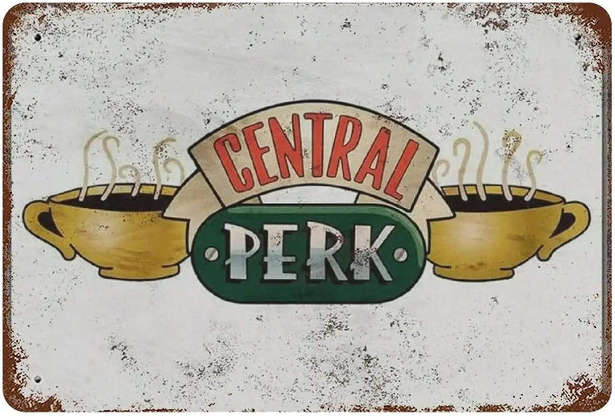 Рождественское украшение Central Perk Ретро Металл Железная Картина Оловянная