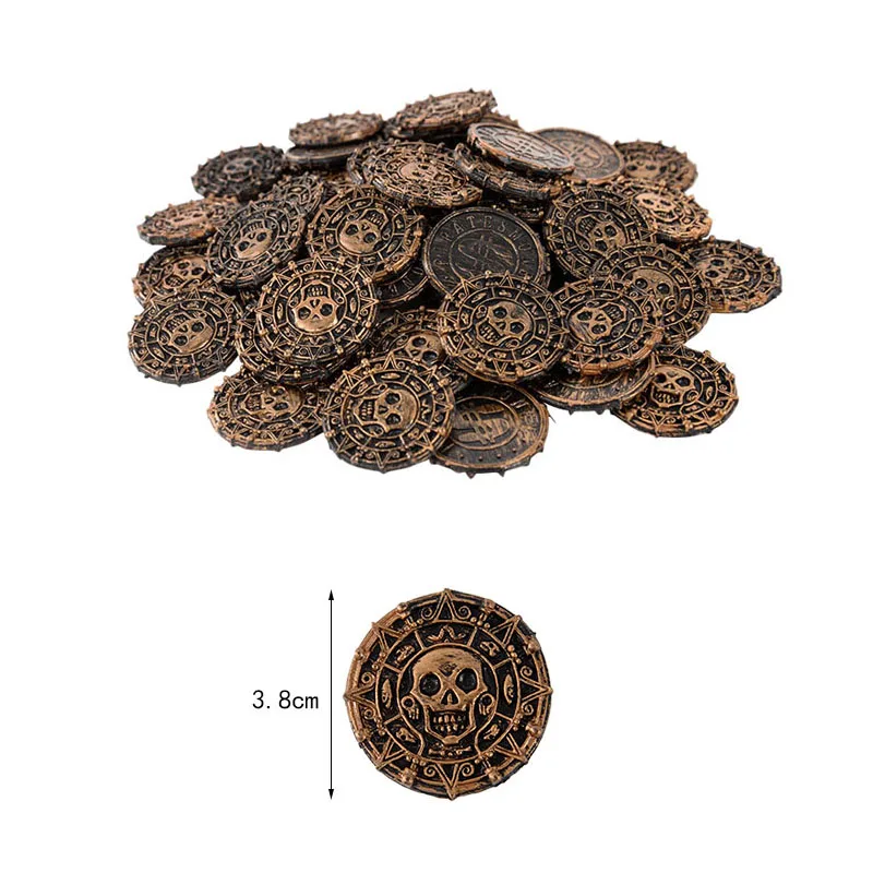 Пластиковые пиратские монеты 10/20 шт