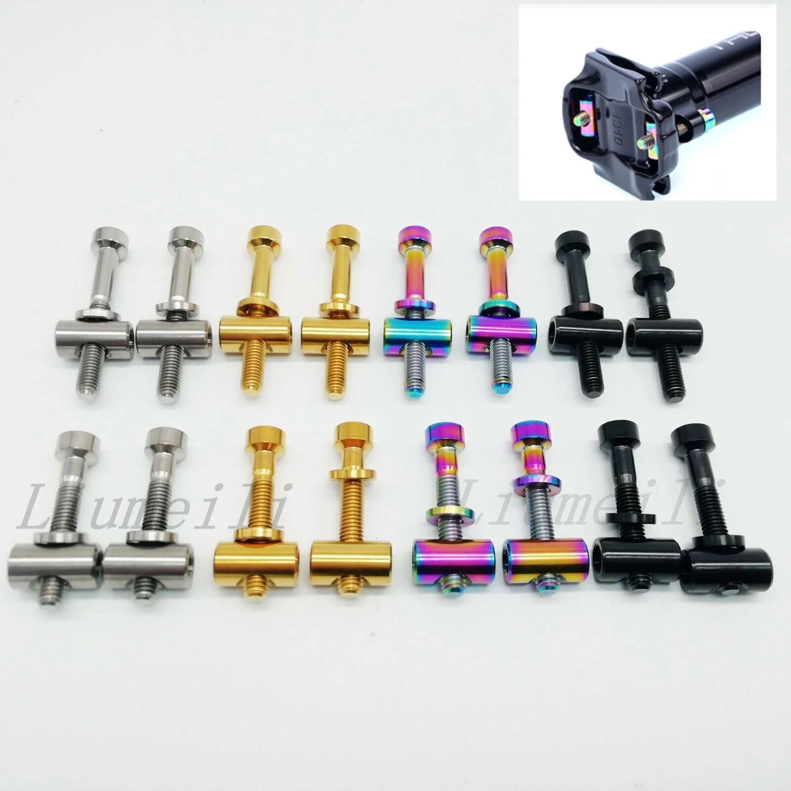 

Болты Liumeili для подседельного штыря из титанового сплава M5x30/40 мм 2 шт.