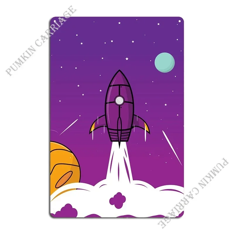 Фото Металлические таблички High Into The Space, настенные панно, жестяные вывески, постеры для дома, гаража, комнаты-убежища №2