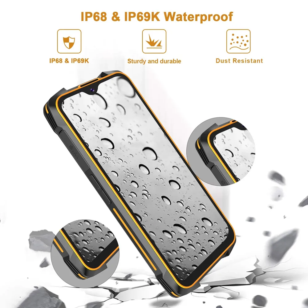 Cubot KingKong 5 Pro IP68/IP69K Waterproof Rugged Smartphones 8000mAh Battery NFC 48MP Triple Camera Android 11 4G Mobile Phones