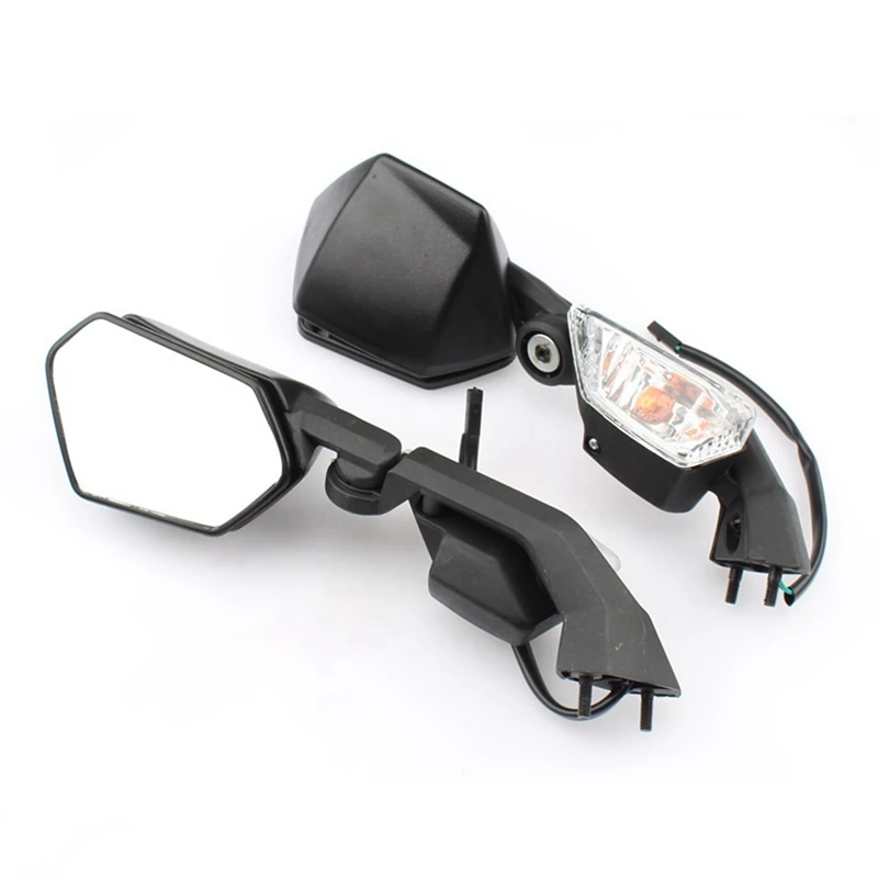 Motorcycle Turning Light Rear Side View Mirror Back A Car Mirror For Kawasaki ZX-10R ZX10R 2008-2011