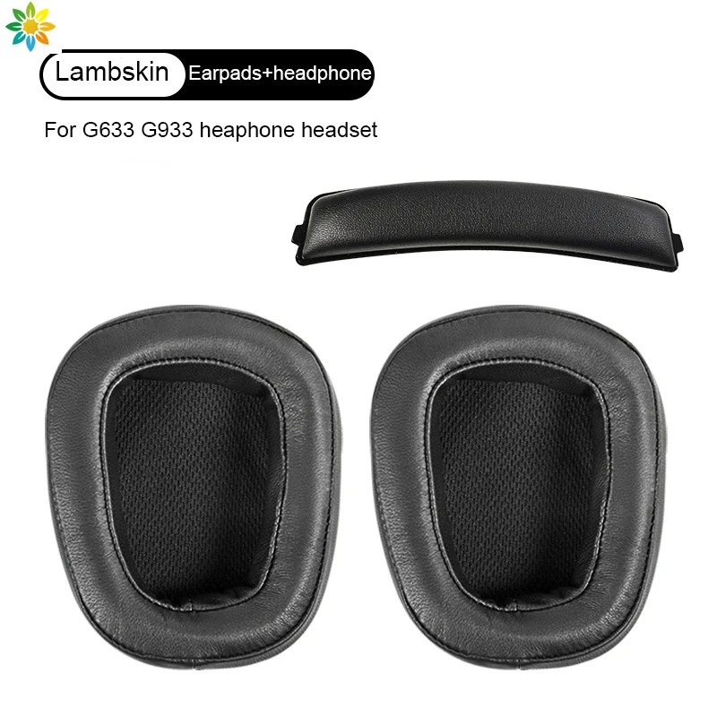 Earpad Memory Breathable Mesh Foam Headphones replacement For Logitech G633 G933 Ear Pads Headset