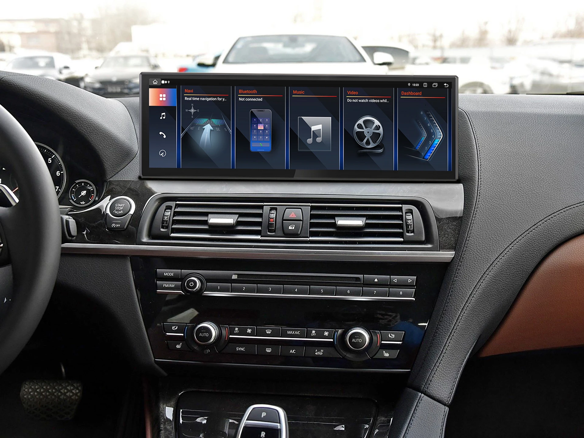 14 9-дюймовый Android 13 для BMW 6 серии F06 2009-2017 Carplay 8 + 256 ГБ сенсорный экран автомобильный