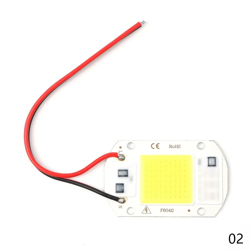 Светодиодная лампа COB бусина 20 Вт 30 50 220 В IP65 умная микросхема не требуется драйвер