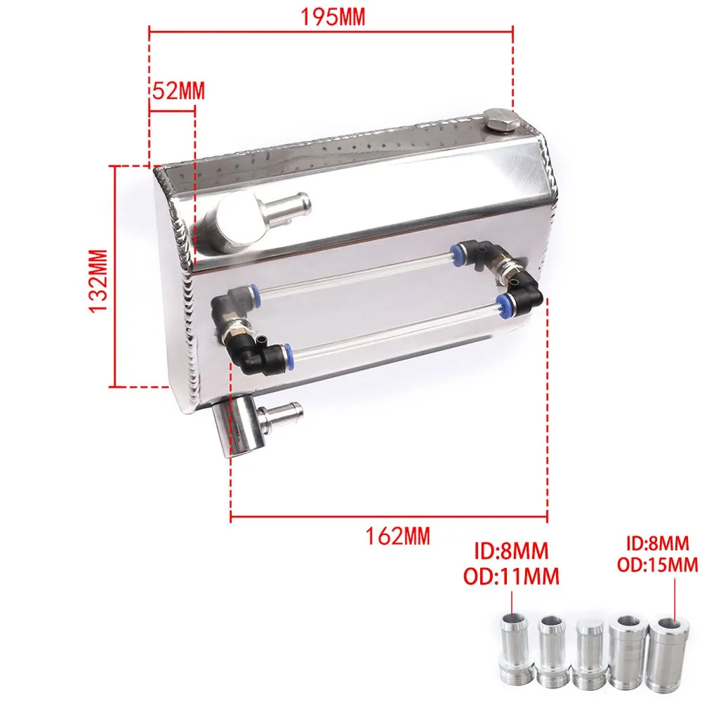 Универсальный 1л автоматический масляный бак для двигателя сапун топливного