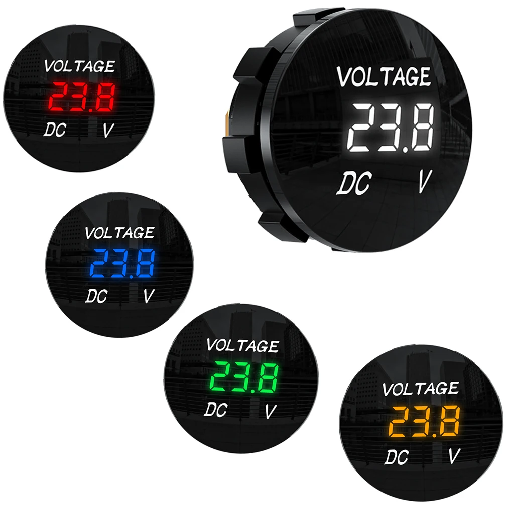 

DC 5V-48V LED Digital Voltmeter Ammeter Car Motocycle Voltage Current Meter Volt Detector Tester Monitor Panel