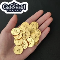 genshin impact gold plated mora coin model game coins art collection gifts physical gift for women man and anime lovers whosale