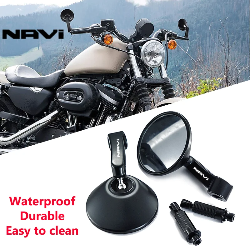 

For HONDA DREAMWING Navi 110 Navi 2016-2022 Universal 7/8'' 22mm Handle Bar End Rearview Mirror Motorcycle Rear View Mirror