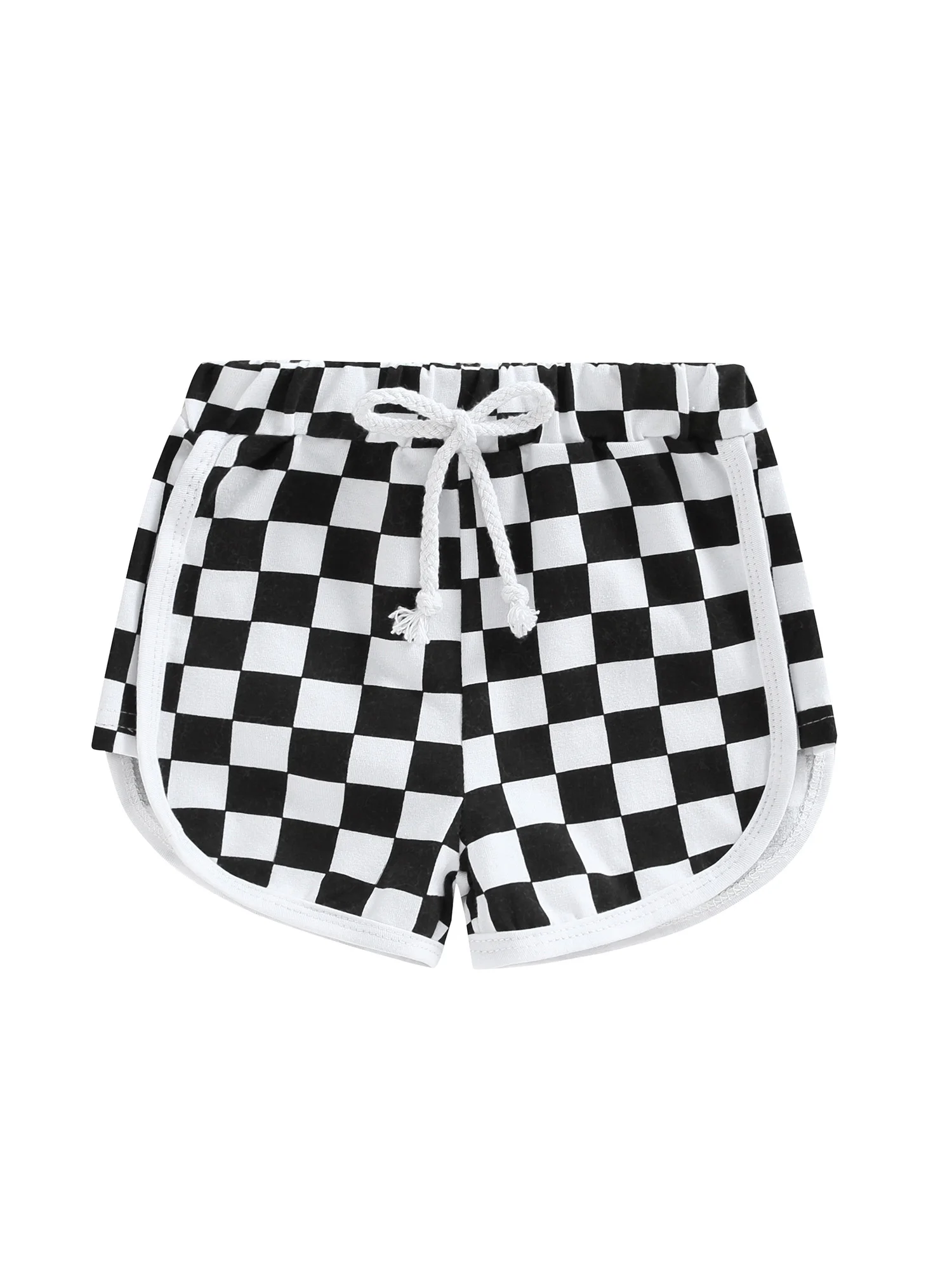 Baby Boy Shorts Summer Casual Cotton Shorts Elastic Waistband Drawstring Shorts with Pockets
