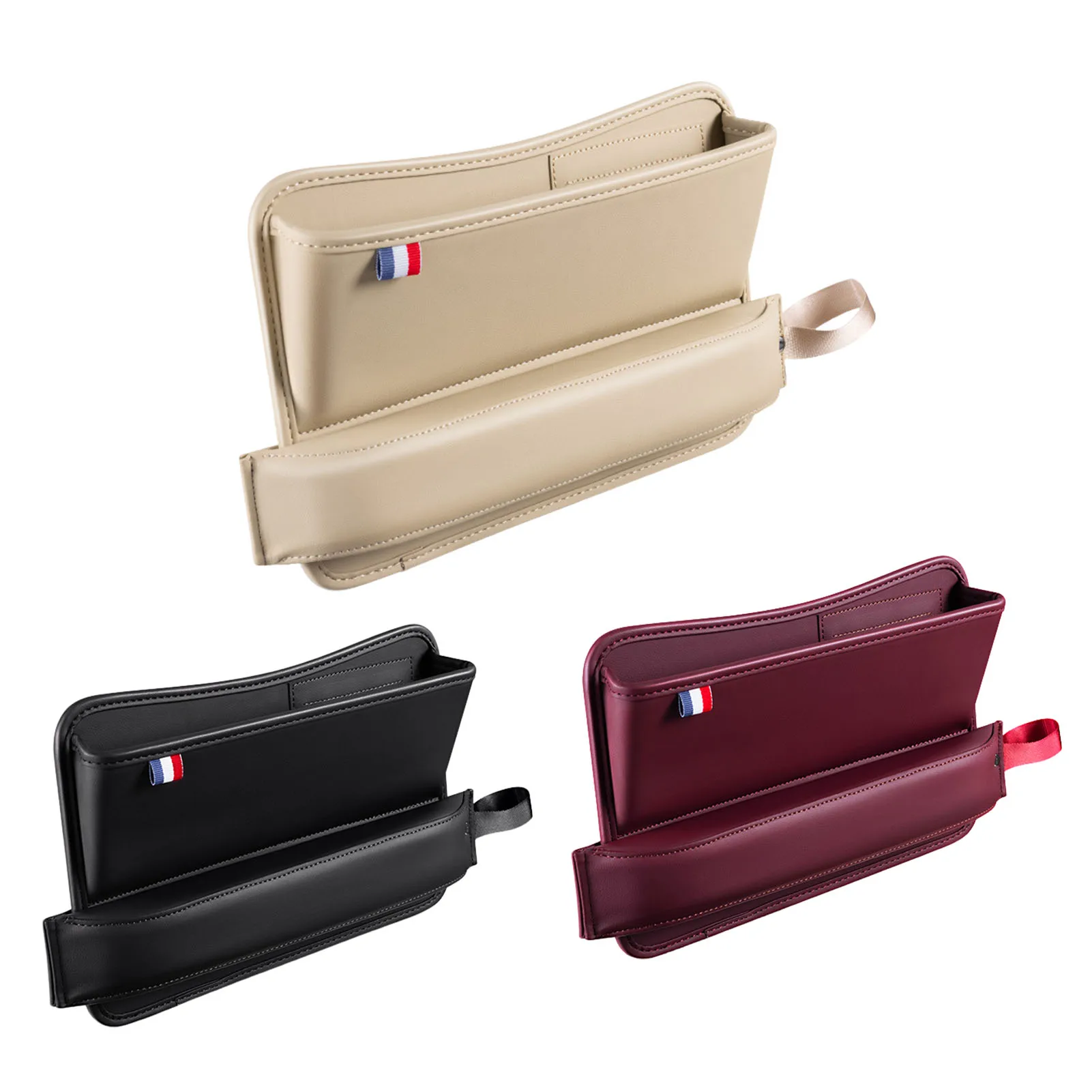 

Car Seat Slot Storage Box PU Leather Gap Plug Filler Organizers Crevice Phone Holder Organizer Interior Decoration Accessories