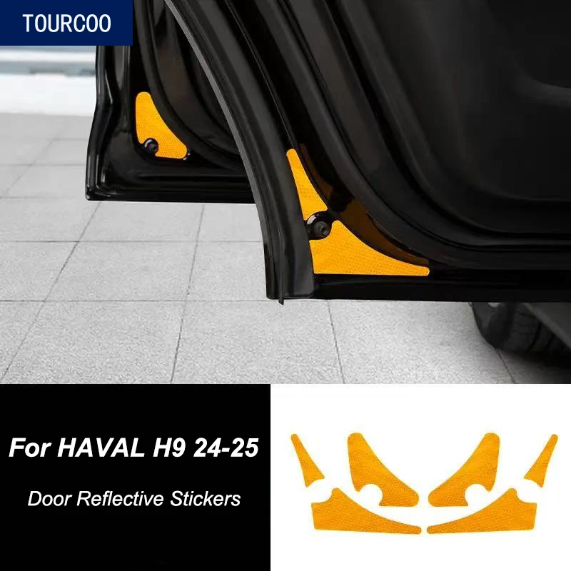 

Для HAVAL H9 24-25 дверные светоотражающие наклейки предупреждающий знак наклейки Стайлинг автомобиля модифицированные аксессуары