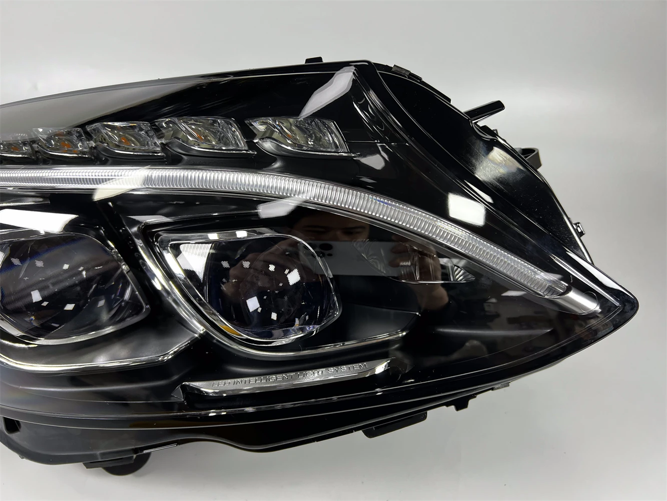 Автомобильная светодиодная передняя фара American edition в сборе для 2015 Mercedes-Benz C class C300