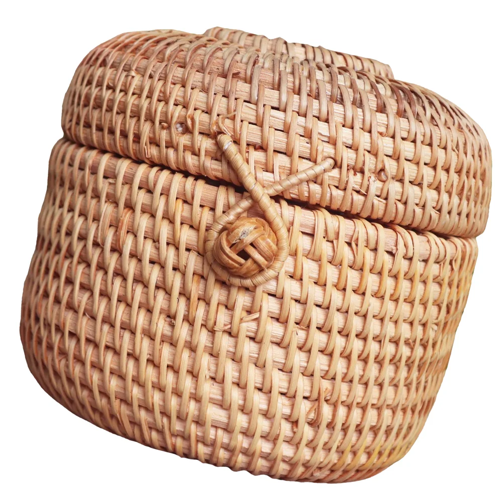 

Snack Imitation Rattan Food Storage Basket Candy Basket for Sundries