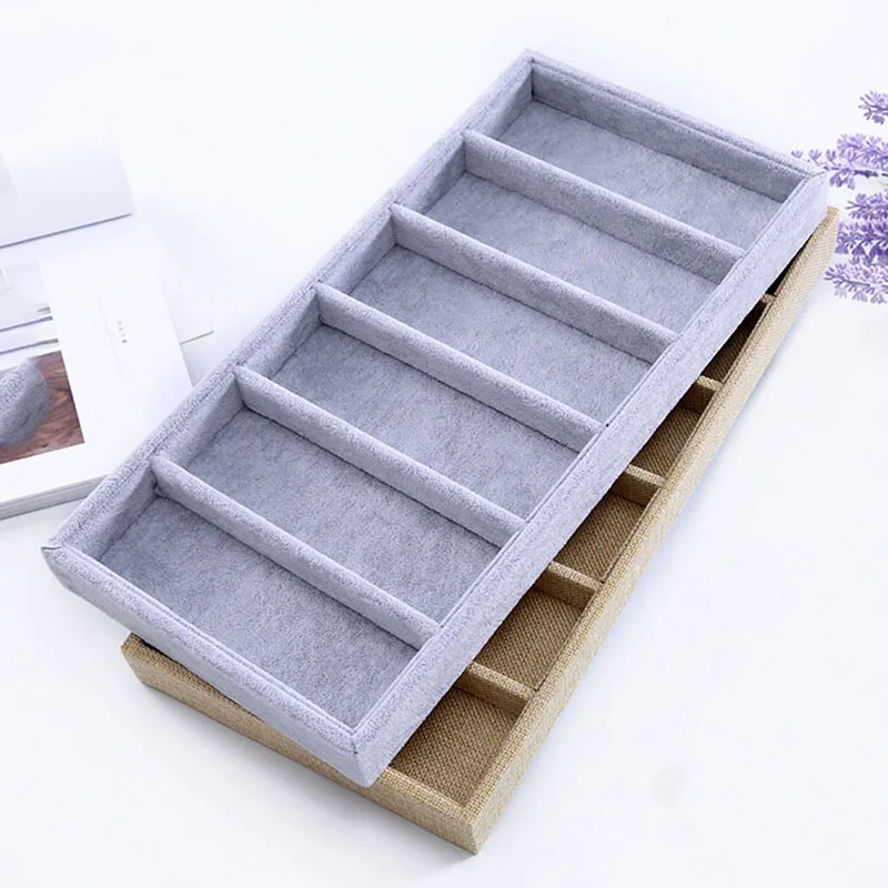 

Portable Glasses Organizer 6 Multi-slot Eyeglasses Storage Display Eyewear Eyeglasses Sunglasses Case Jewellery Organizer Tray