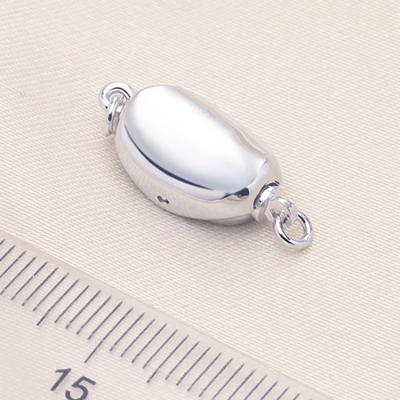 Ожерелье из серебра 925 пробы с застежкой-палочкой аксессуары для изготовления
