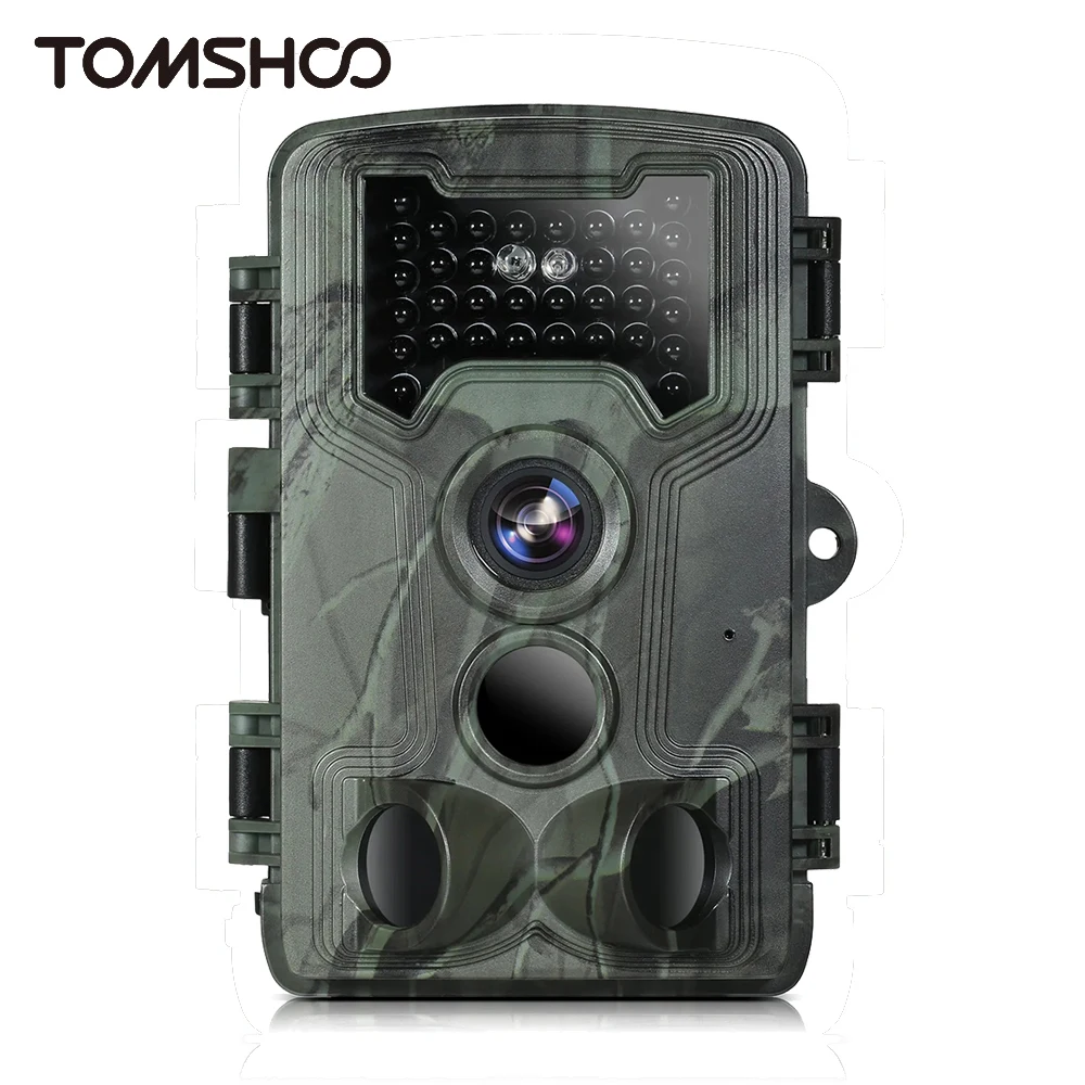 

Tomshoo 36MP 1080P Wild Camera w Night Vision 3 PIR Sensors IP66 Waterproof Motion Activated Infrared Hunting Camera for Outdoor