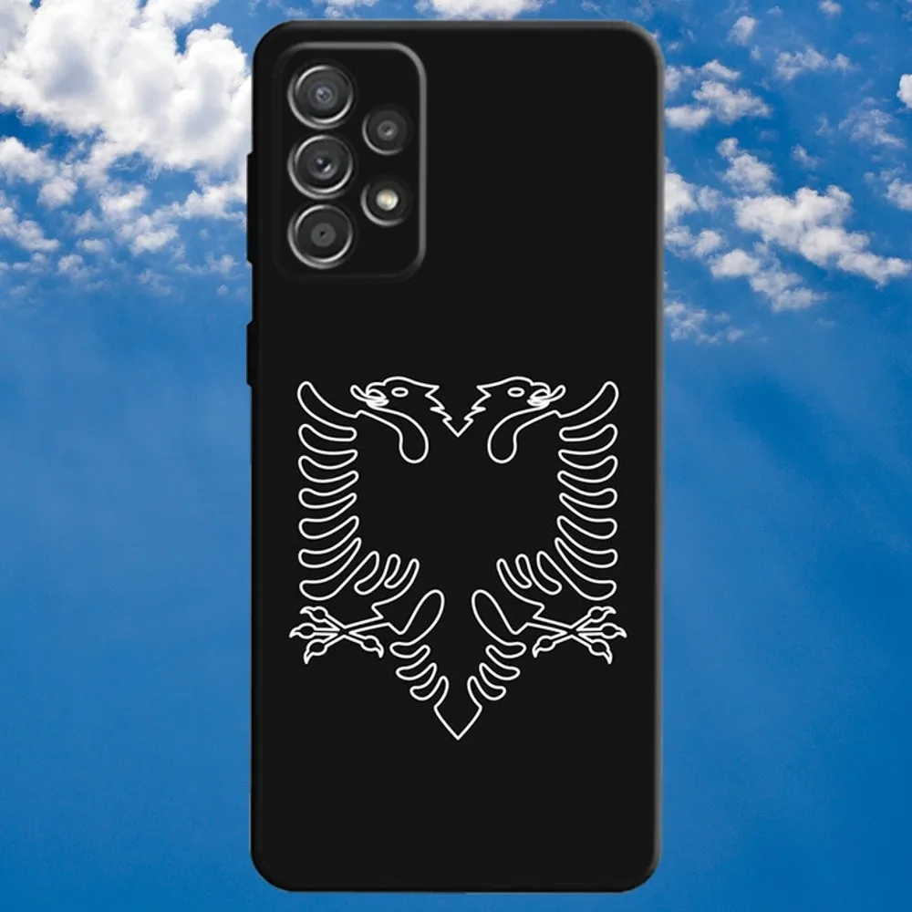 Чехол для телефона с флагом Албании и альбомана Samsung S21 S22 Ultra S20 S30 plus S23 ultra 5G мягкий