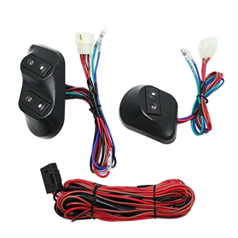 

Автомобильный Универсальный Новый выключатель для стеклоподъемника 12 В/24 В, кнопка для стеклоподъемника, жгут проводов, комплект переключа...