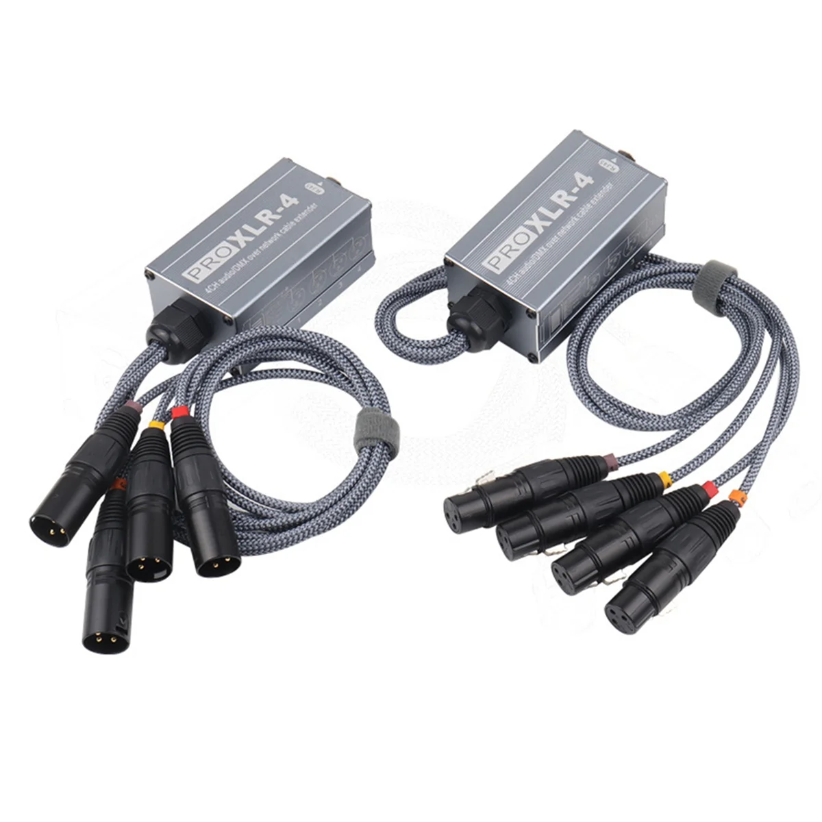 1 пара XLR папа/гнездо 4-канальный змеиный 3-контактный XLR/DMX для Ethercon RJ45 Cat5/Cat6