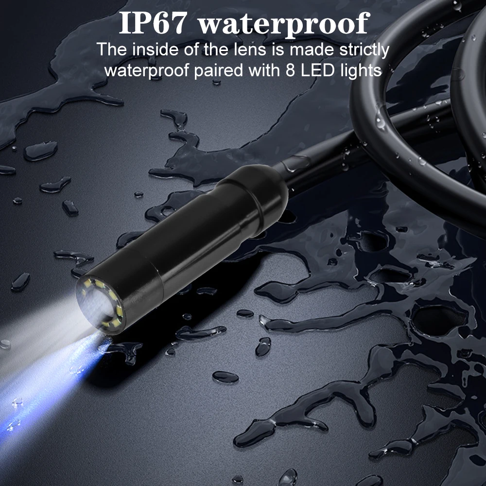 Цифровой Эндоскоп для обследования канализационных труб IP67 HD IPS экран 4 3 дюйма