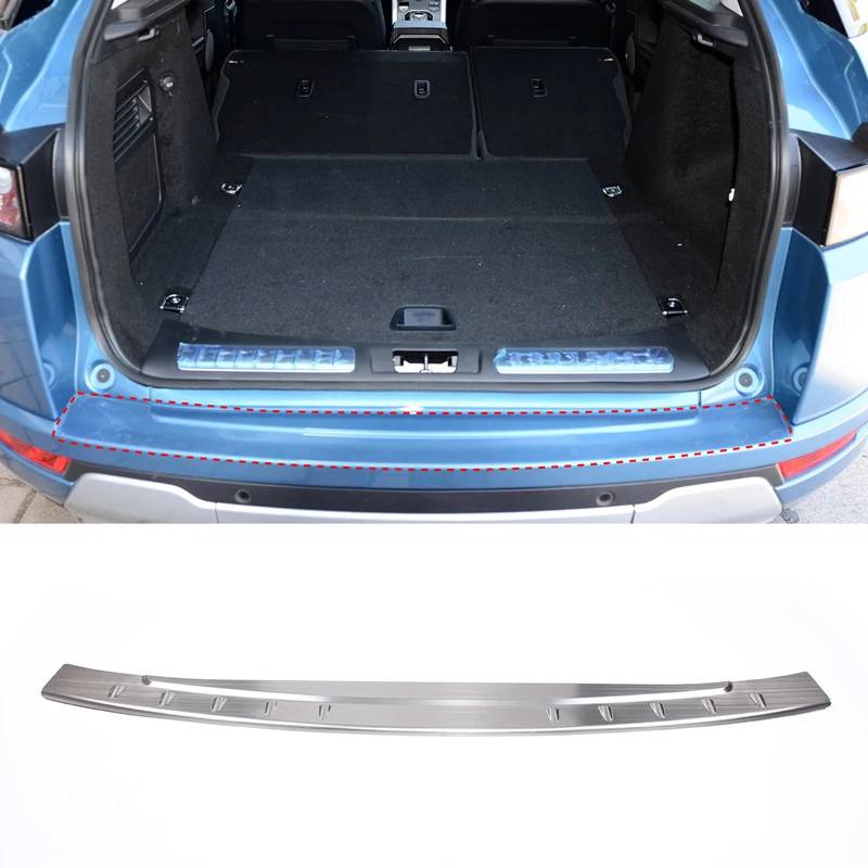 

For Land Rover Range Rover Evoque 2012 -2018 Car Outside Rear Bumper Protector Sill Plate Stainless Steel Protect Accessories