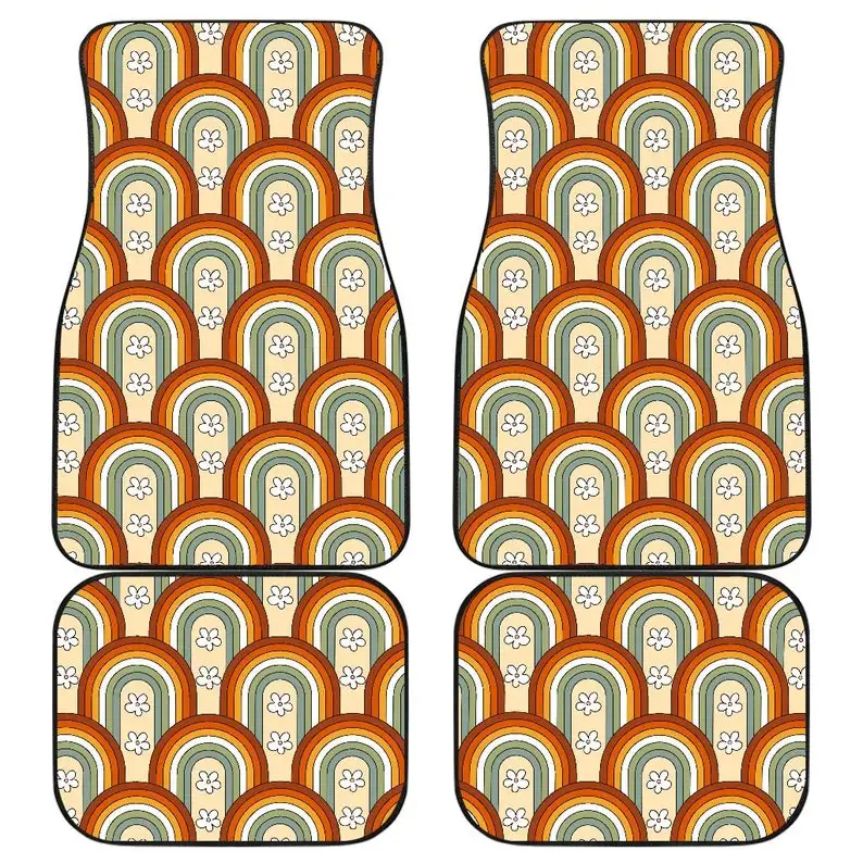 Boho Rainbow Car Floor Mats, Hippie Car Mat, Car Accessories For Women, Stoner Gifts, Retro Car Accessories, Interior Car Decor, Boho Rainbow Car Floor Mats, Hippie Car Mat, Car Accessories For Women, Stoner Gifts, Retro Car Accessories, Interior Car Decor,