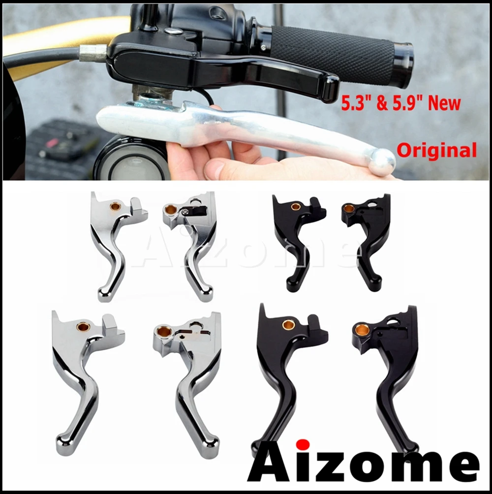 

Рычаг Сцепления CNC 5,3 дюйма 5,9 дюйма для мотоциклетного тормоза, модель Harley Softail 2015-2022, шикарный, тонкий, уличный, Боб, FLHC