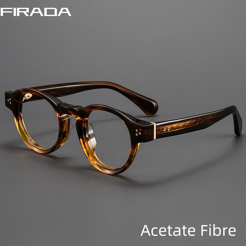 Модные женские винтажные удобные ацетатные очки FIRADA оптическая оправа для