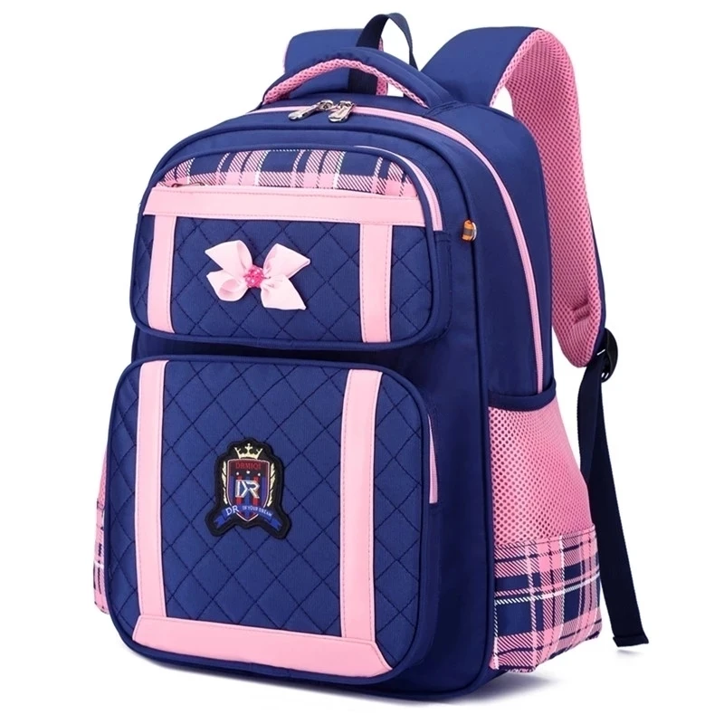 Waterproof Children princess School bags Girls Orthopedic school Backpacks Kids primay Bow-knot Backpack Schoolbags
