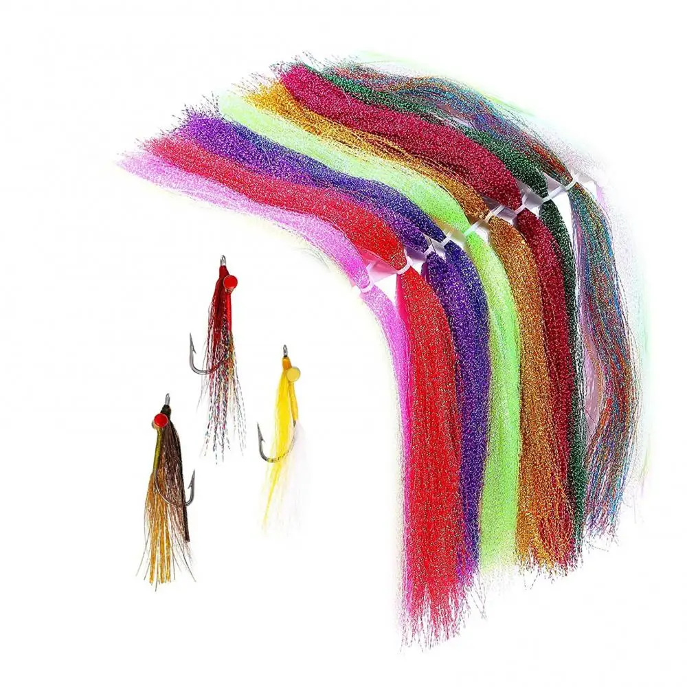 100 шт. рыболовные приманки с перьями |