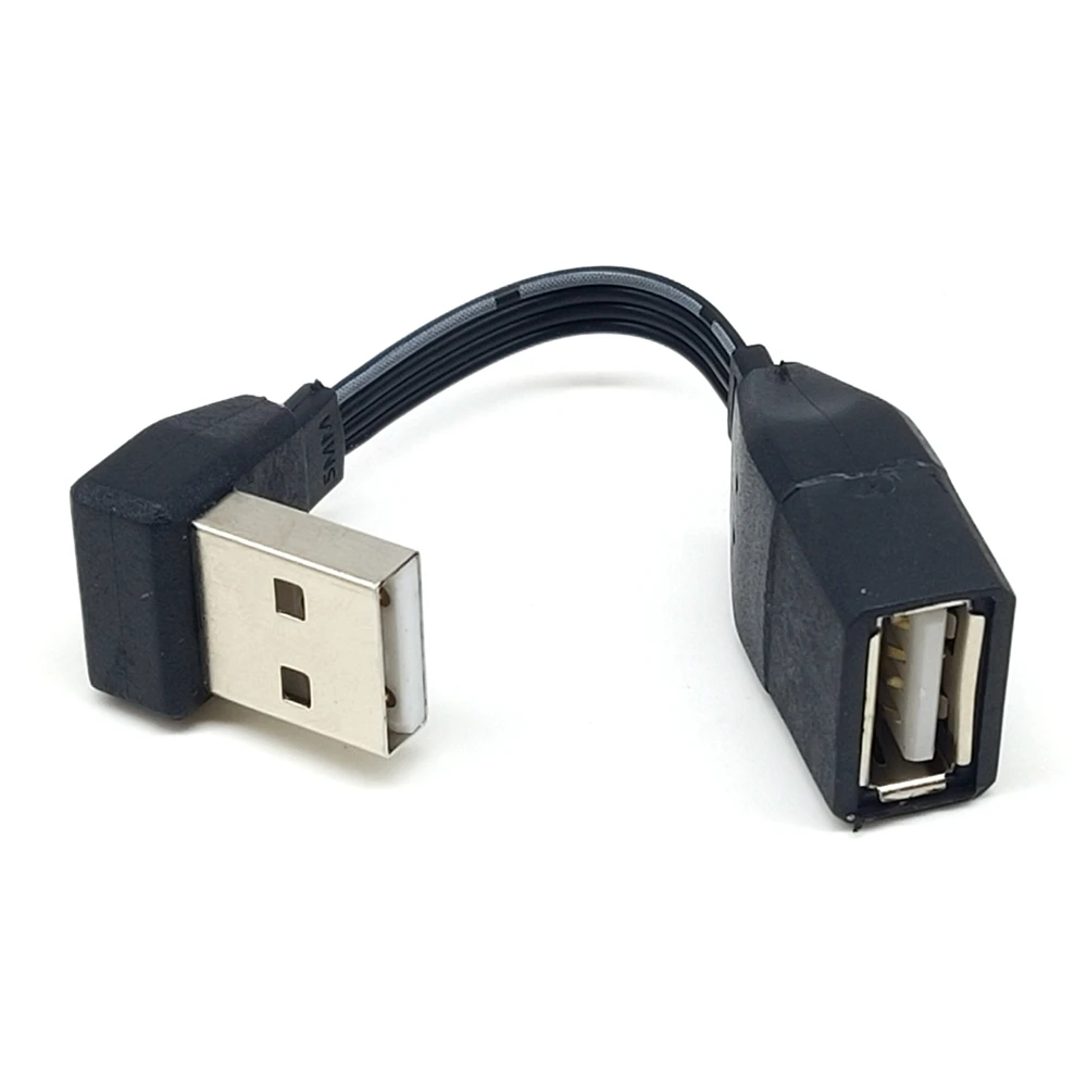 5 см 50 USB 2 0 A Stecker auf Weibliche 90 Abgewinkelt Verlängerung Адаптер кабель männlich zu weiblich teksto/links/unt