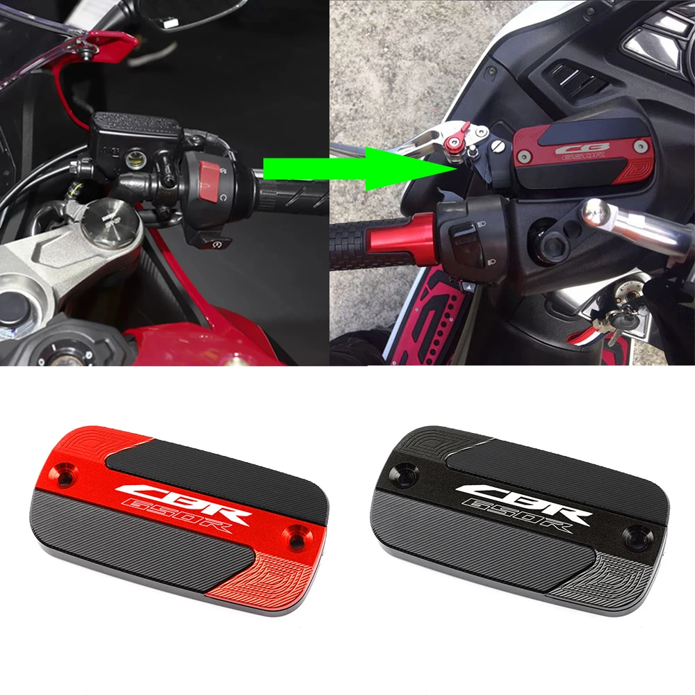 

For HONDA CBR650R CBR 650R 2019-2022 Motorcycle CNC Aluminum Accessories Front Brake Fluid Reservoir Cover Cylinder Oil Tank Cap