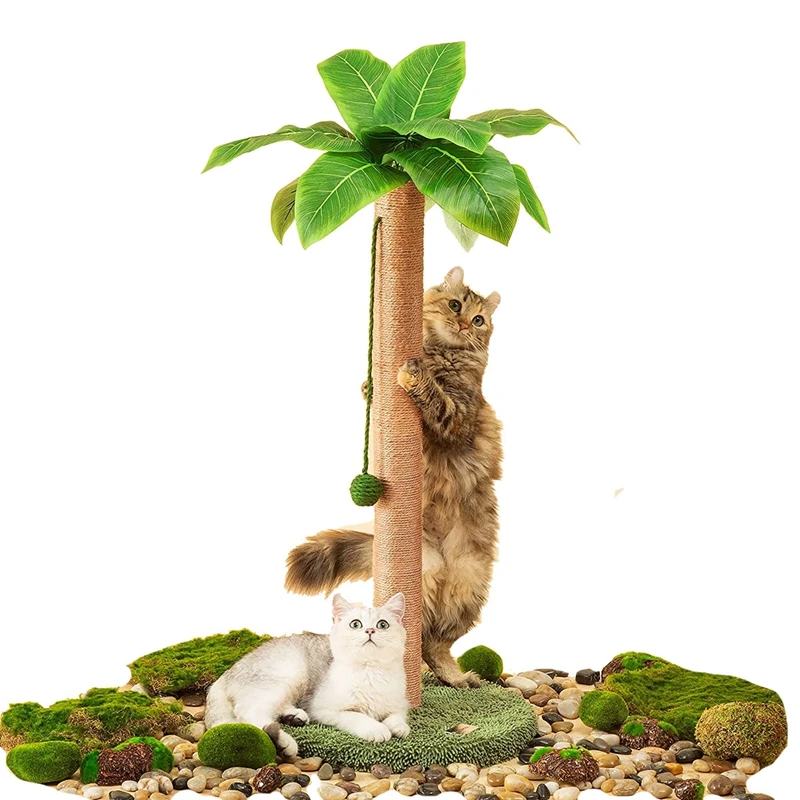 

Когтеточка для кошек, шлифовальная Когтеточка 35 дюймов, высокий Когтеточка с сизальным шнуром для домашних кошек