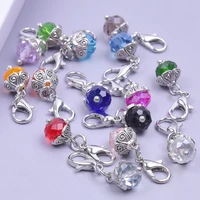 15pcs mixed vintage silver color diy handmade angel with lobster clasp charms pendants keychainbag accessories jewelry