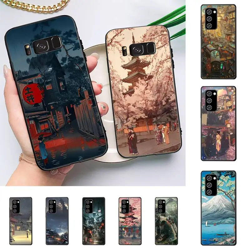 

Japanese Street Scenery Phone Case for Samsung J 2 3 4 5 6 7 8 prime plus 2018 2017 2016 core