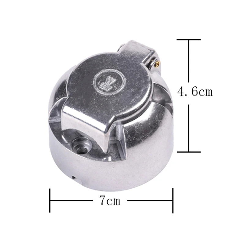 7-контактный буксировочный прицеп металлический алюминиевый сплав 12 В Круглый