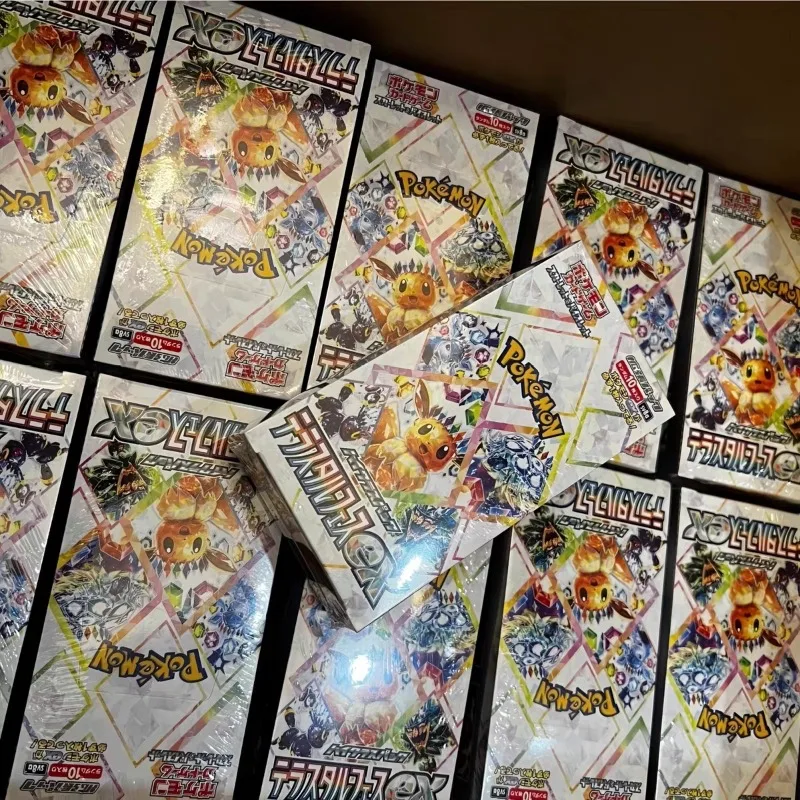 Фото Коллекционная коробка карт Pokémon PTCG (японская версия) SV8A Terastal Festival Eevee Golden Booster Box, оригинальная, нераспечатанная, с картами Eeveelution №3