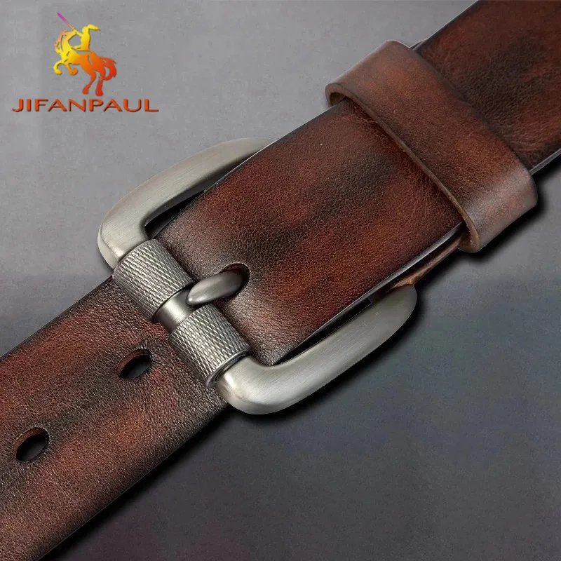 2023 New Men's Belt Leather Pin Buckle Belt Casual Top Layer Cowhide Men's Fashion Classic Retro Belt High Quality dropshipping
