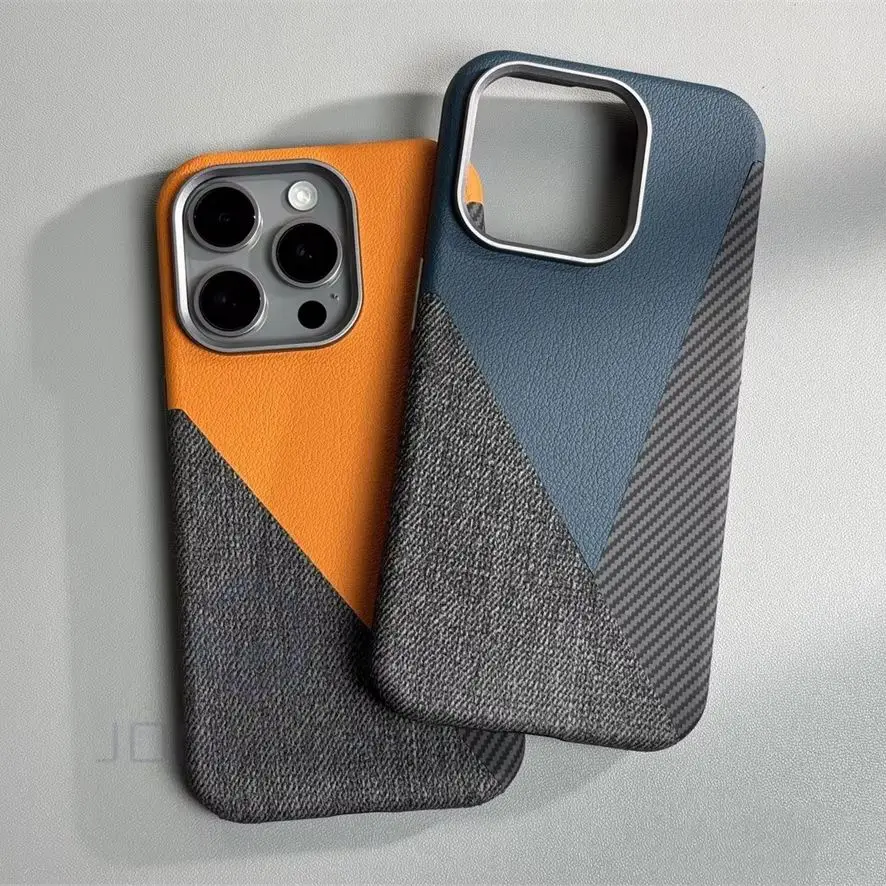 Роскошный Магнитный цветной кожаный чехол Splici для iPhone 16 Plus 13 15 14 Pro Max прочный