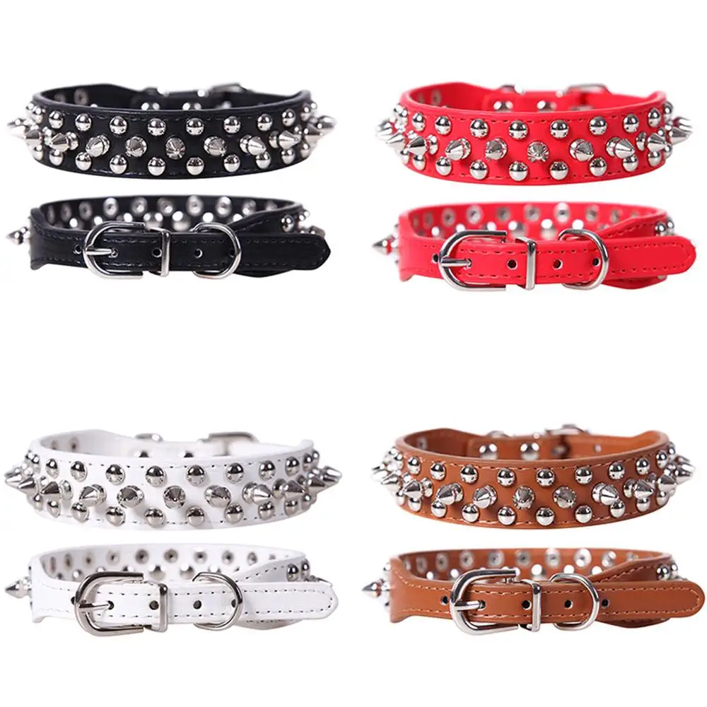 Новый брендовый Забавный ошейник для питомца из искусственной кожи собак с