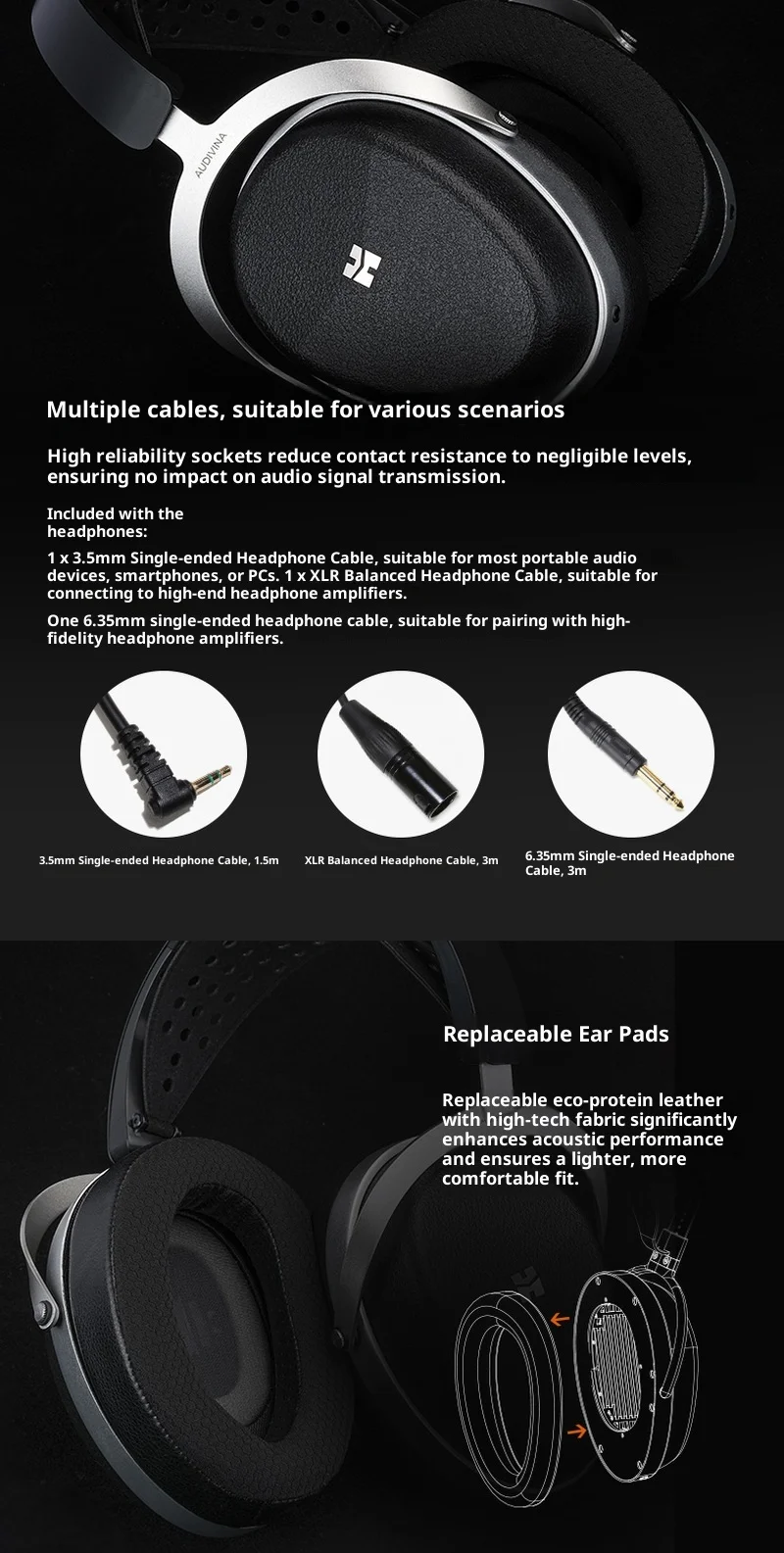 Распродажа Hifiman Audivina Le Проводная HIFI-гарнитура Полноразмерные накладные плоские наушники с диафрагмой Закрытый мониторинг Аудио Подарок (art.: 3920d2ff325ab) - 3920d2ff325ab