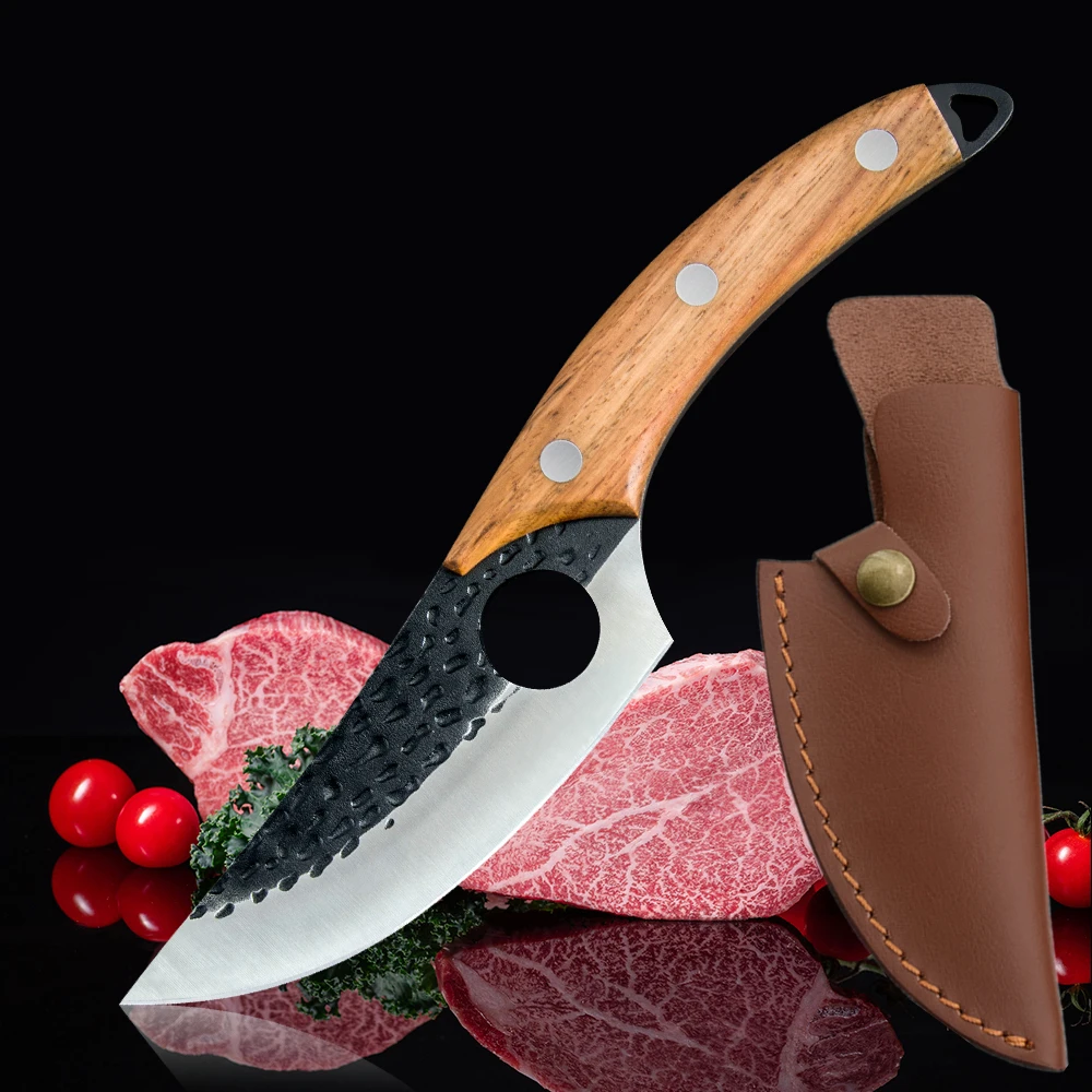 

Уличный нож Sowoll, сербский нож из нержавеющей стали, 5,5 дюйма, ножи с косточками, чехол, флилэш-нож, мясницкий нож, кухонный нож для убоя