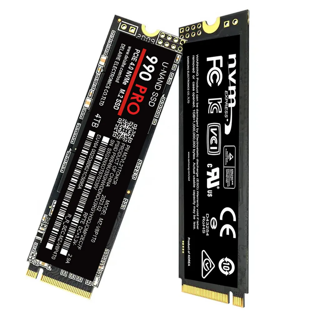 SSD высокоскоростной 990 PRO PCIe 4.0 NVMe M.2 2280 1 ТБ 2 4 Внутренний твердотельный жесткий