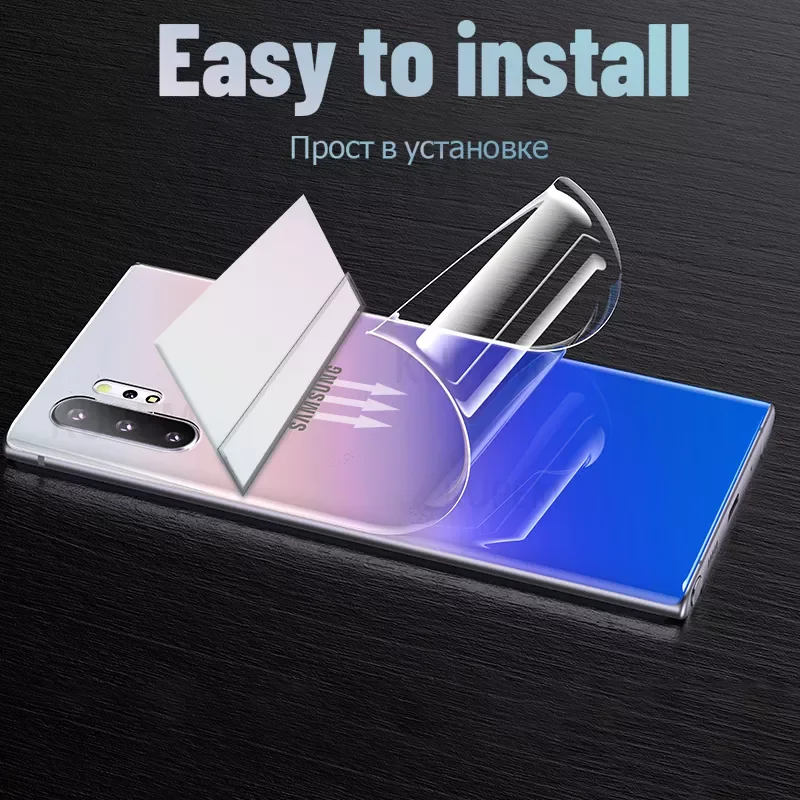 

Free Shipping Back Hydrogel Film For Samsung Galaxy Note 10 Plus 8 9 Screen Protector S10 S9 S8 S20 Plus Ultra Camera Lens Glass